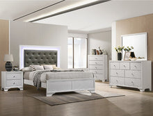 Load image into Gallery viewer, Crown Mark Furniture Lyssa Full Upholstered Bed in White B4310-F

