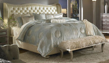 Load image into Gallery viewer, AICO Hollywood Swank Cal King Upholstered Platform Bed in Pearl
