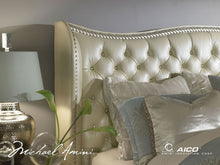 Load image into Gallery viewer, AICO Hollywood Swank Cal King Upholstered Platform Bed in Pearl
