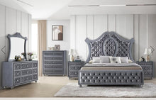 Load image into Gallery viewer, Crown Mark Furniture Voltare King Bed in Dark Grey
