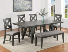 Load image into Gallery viewer, Crown Mark Furniture Rufus Counter Height Chair in Dark Gray (Set of 2)
