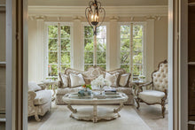 Load image into Gallery viewer, Aico Platine de Royale Chairside Table in Champagne
