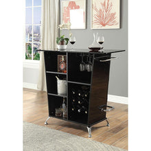 Load image into Gallery viewer, Fuero Black/Chrome Bar Table (K/D)
