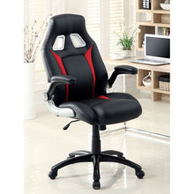 Load image into Gallery viewer, Argon Black/Silver/Red Office Chair
