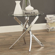 Load image into Gallery viewer, LAILA Chrome End Table
