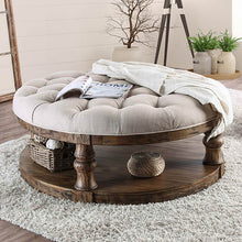 Load image into Gallery viewer, Mika Antique Oak Coffee Table w/ Cushion Top
