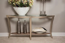 Load image into Gallery viewer, AICO Malibu Crest Console Table w/Glass in Chardonnay
