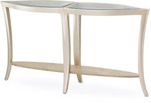 Load image into Gallery viewer, AICO Malibu Crest Console Table w/Glass in Chardonnay 9007223-822 image
