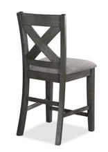 Load image into Gallery viewer, Crown Mark Furniture Rufus Counter Height Chair in Dark Gray (Set of 2)
