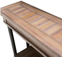 Load image into Gallery viewer, Aico Crossings Console Table in Reclaimed Barn
