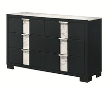 Load image into Gallery viewer, Crown Mark Furniture Rangley 6 Drawer Dresser in Black image
