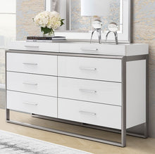 Load image into Gallery viewer, AICO Marquee Dresser in Cloud White

