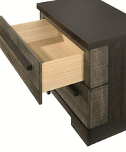 Load image into Gallery viewer, Crown Mark Furniture Remington 2 Drawer Nightstand in Brown
