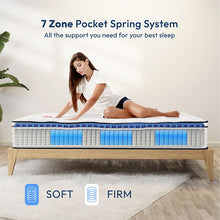 Load image into Gallery viewer, Salvia 12&quot; E.King Hybrid Pocket Coil Mattress
