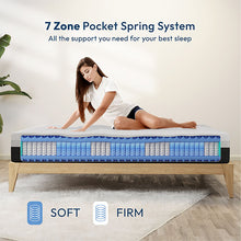 Load image into Gallery viewer, Verbena 12&quot; Queen Hybrid Pocket Coil Mattress
