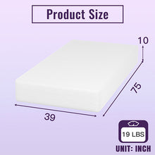 Load image into Gallery viewer, Nasturtium 10&quot; Twin Bamboo Charcoal Infused Memory Foam

