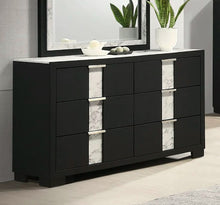 Load image into Gallery viewer, Crown Mark Furniture Rangley 6 Drawer Dresser in Black
