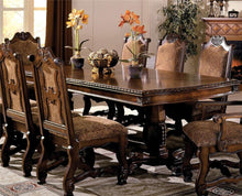 Load image into Gallery viewer, Crown Mark Neo Renaissance Double Pedestal Dining Table in Warm Brown 2400TL

