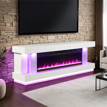Load image into Gallery viewer, Peseux 71&quot; TV Stand w/ Electric Fire Place
