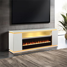 Load image into Gallery viewer, Medea 71&quot; TV Stand w/ Electric Fire Place
