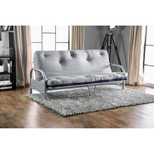 Load image into Gallery viewer, Aksel Black/Red Futon Mattress, Navy &amp; Gray
