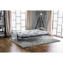 Load image into Gallery viewer, Aksel Black/Red Futon Mattress, Navy &amp; Gray
