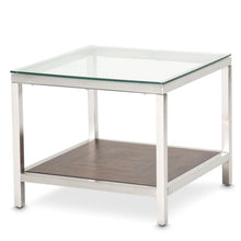 Load image into Gallery viewer, AICO Furniture Diversey End Table with Glass Top image
