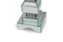 Load image into Gallery viewer, AICO Montreal 4-Tier Mirrored Candle Holder w/Crystal Accents (2/pack)
