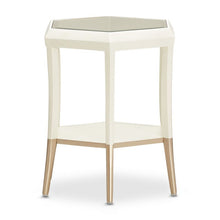Load image into Gallery viewer, AICO La Rachelle Hexagon Accent Table in Medium Champagne image
