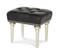Load image into Gallery viewer, AICO Hollywood Swank Vanity Bench in Platinum 03804-05 image
