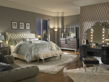 Load image into Gallery viewer, AICO Hollywood Swank Cal King Upholstered Platform Bed in Pearl
