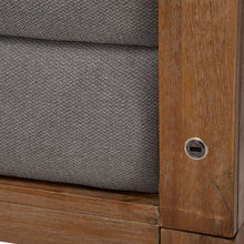 Load image into Gallery viewer, AICO Brooklyn Walk Queen Channel Tufted Panel Bed in Burnt Umber
