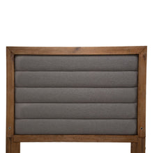 Load image into Gallery viewer, AICO Brooklyn Walk Queen Channel Tufted Panel Bed in Burnt Umber
