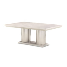 Load image into Gallery viewer, AICO Marin Double Pedestal Table in Greige
