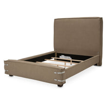 Load image into Gallery viewer, AICO Furniture Penninsula Queen Upholstered Bed in Khaki
