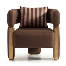 Load image into Gallery viewer, AICO Furniture Amora Chair Brown in Eggshell Walnut
