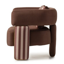 Load image into Gallery viewer, AICO Furniture Amora Chair Brown in Eggshell Walnut
