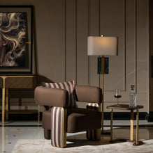 Load image into Gallery viewer, AICO Furniture Amora Chair Brown in Eggshell Walnut
