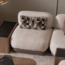 Load image into Gallery viewer, AICO Furniture Bristol Point Armless Chair in Saddle Brown
