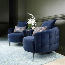 Load image into Gallery viewer, AICO Furniture Celine Chair in Indigo/Silver
