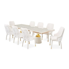 Load image into Gallery viewer, AICO Furniture Carmela Dining Arm Chair (Set of 2) in Shimmer Ivory
