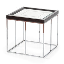 Load image into Gallery viewer, AICO Furniture Carmela End Table in Glossy Charcoal Sand
