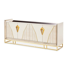 Load image into Gallery viewer, AICO Furniture Carmela Console Table in Shimmer Ivory image
