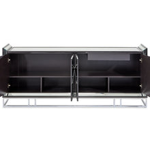 Load image into Gallery viewer, AICO Furniture Carmela Console Table in Glossy Charcoal Sand
