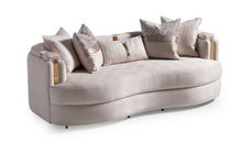 Load image into Gallery viewer, AICO Carmela Sofa Almond in Shimmer Ivory
