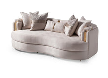 Load image into Gallery viewer, AICO Carmela Sofa Almond in Shimmer Ivory
