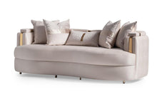 Load image into Gallery viewer, AICO Carmela Sofa Almond in Shimmer Ivory
