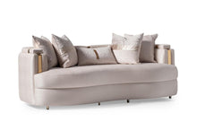 Load image into Gallery viewer, AICO Carmela Sofa Almond in Shimmer Ivory
