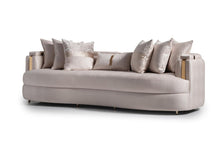 Load image into Gallery viewer, AICO Carmela Mansion Sofa in Shimmer Ivory
