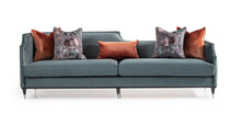 Load image into Gallery viewer, AICO La Francaise Mansion Sofa in Azure/Black

